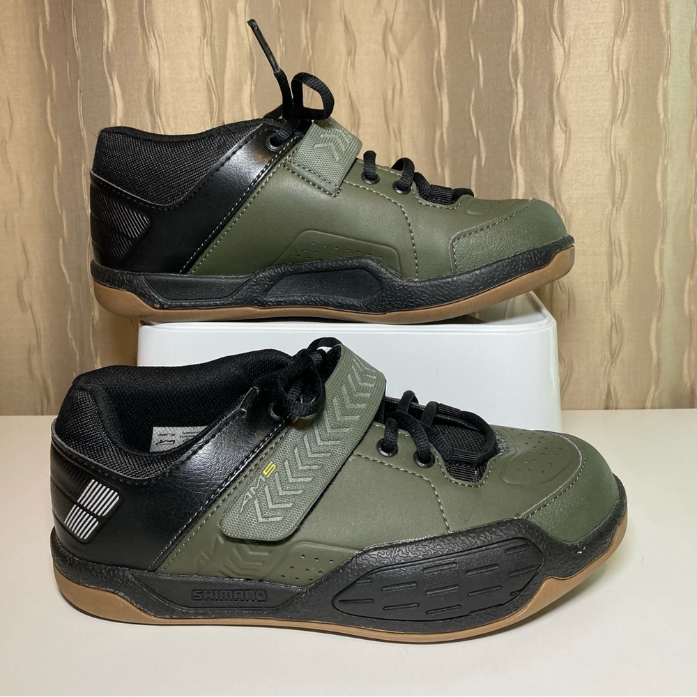 Shimano AM5 SH-AM500 Unisex 38 Trail Cycling Shoe Olive Army Green Black